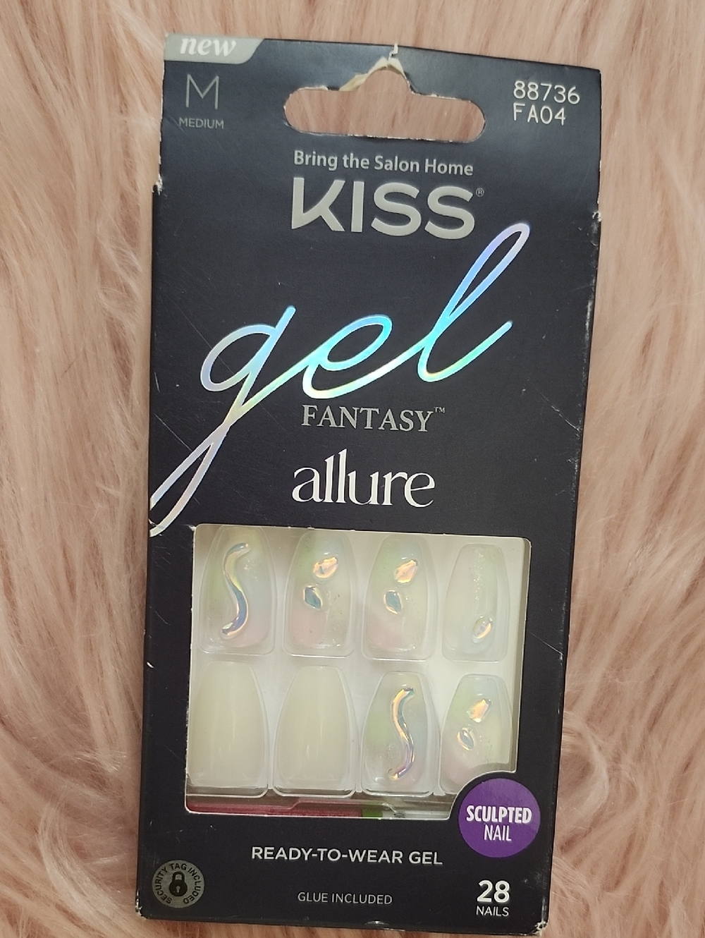 Brand New KISS GEL FANTASY ALLURE False Nails-M